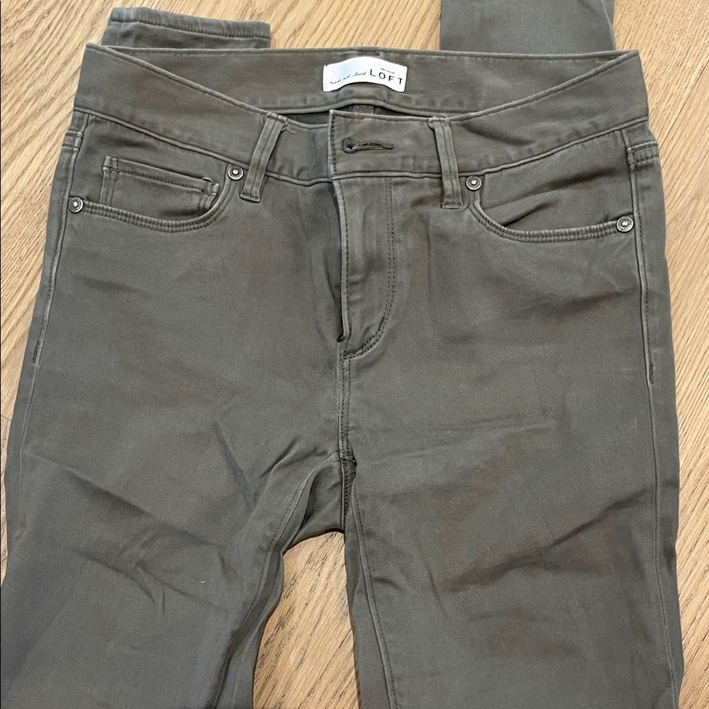 LOFT Women's Dark Olive Jeggings